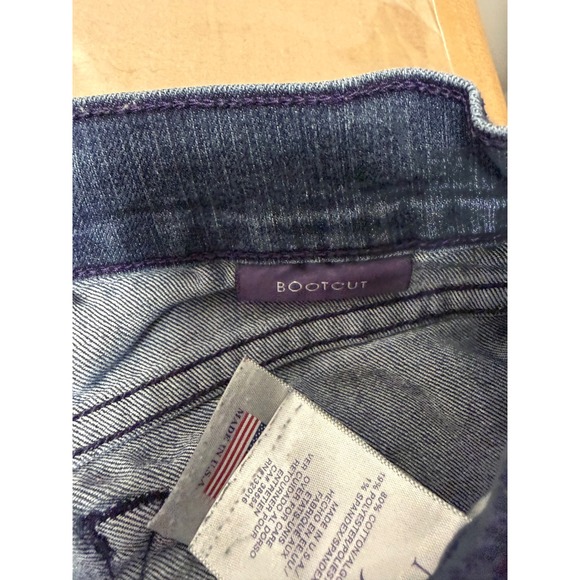 NYDJ Womens‎ Bootcut Jeans Dark Wash Size 0P Y2K - Picture 3 of 8